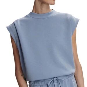TE VERDE Blue cropped top